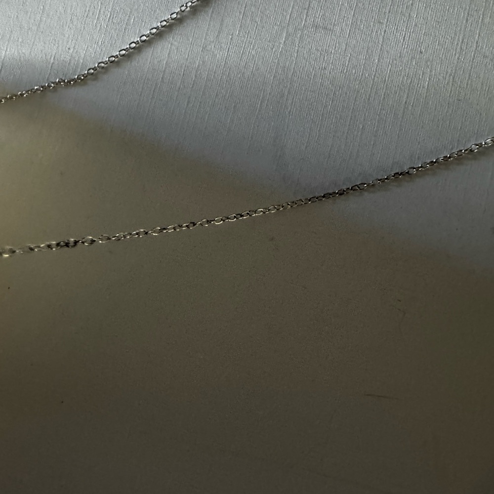 Sterling Silver Necklace with Amethyst Pendant - Picture 8 of 9
